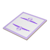 Carreau Éléments Art déco dans les violets profonds et cla (Côté)