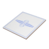 Carreau Eléments Art déco en bleu cornflower tendre (Côté)