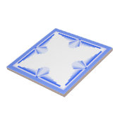 Carreau Éléments Art déco en bleu riche (Côté)