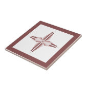 Carreau Éléments Art déco en marron (Côté)