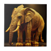 Carreau Éléphant Doré Royal (Devant)