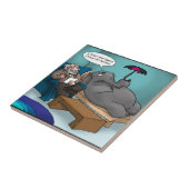 Carreau Elephant Drôle En Thérapie (Côté)