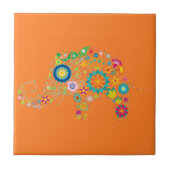 Carreau Éléphant fleuri (Devant)