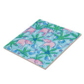 Carreau Eléphant rose Preppy (Côté)