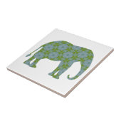 Carreau Éléphant sauvage floral (Côté)