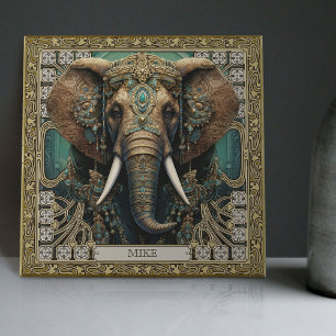 Carreau Elephant Spirit Animal Carpetpunk Bijoux Altarpiec