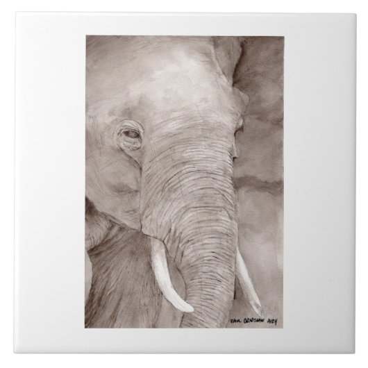 Carreau elephant tile (Devant)
