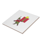 Carreau Elf avec boîte rouge blanc petite céramique carrea (Côté)