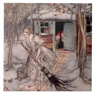 Carreau « Elle a trouvé des fraises mûres » par Arthur Rac