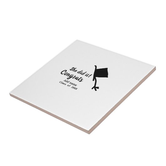 Carreau Elle l'a fait grats diplôme ajouter le nom de l'ét (Côté)