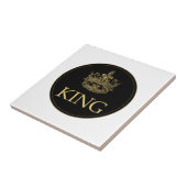 Carreau Emblème royal du roi et de la couronne (Côté)