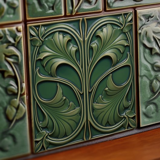 Carreau Emerald Elegance Carrelage Art Nouveau