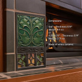 Carreau Emerald Elegance Carrelage Art Nouveau