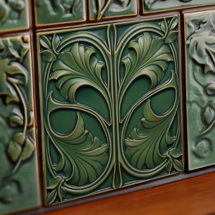 Carreau Emerald Elegance Carrelage Art Nouveau