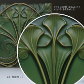 Carreau Emerald Flourish : Inspiré Art Nouveau