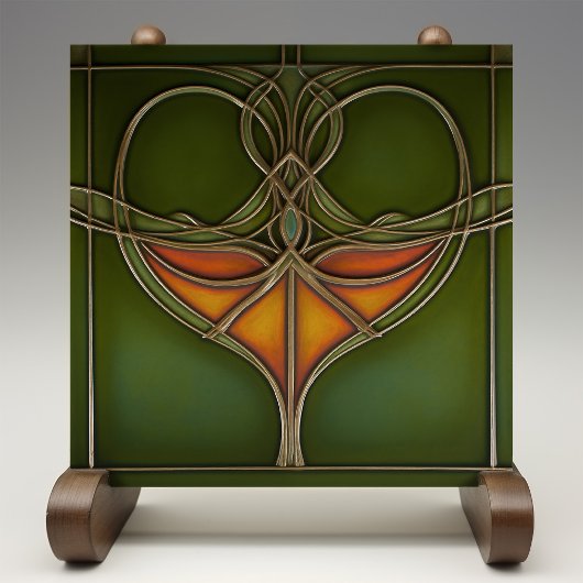 Carreau Emerald Grace Art Nouveau