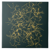 Carreau Emerald Green Gold Modern Abstrait (Devant)