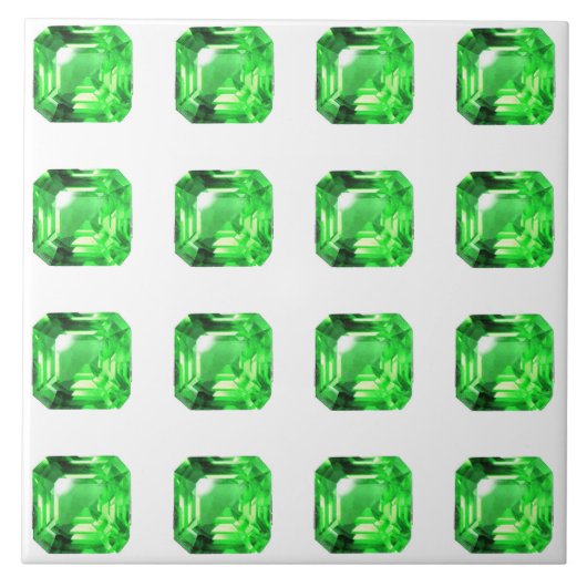 Carreau Emerald, vert vif (Devant)