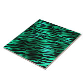 Carreau Emerald Wild Glam Zebra Stripe (Côté)