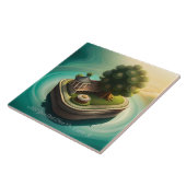 Carreau Émeraude - Maison de rêve, arbre de vie (Côté)