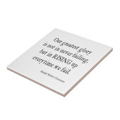 Carreau Emerson vintage surmontant la citation d'échec (Côté)