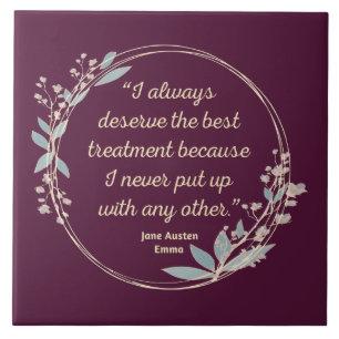 Carreau Emma By Jane Austen Citation II - Style mignon