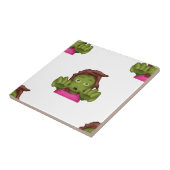 Carreau emoji zombie femme (Côté)