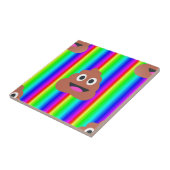 Carreau émoticône arc-en-ciel (Côté)