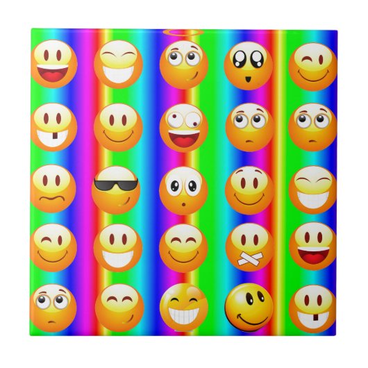 Carreau émotion arc-en-ciel (Devant)