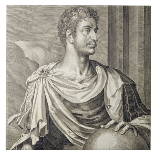 Carreau Empereur de D. Octavius Augustus (ANNONCE 63 AVANT (Devant)