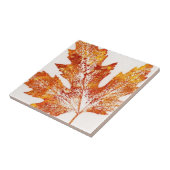 Carreau Empreinte de feuilles naturelles de l'érable d'aut (Côté)