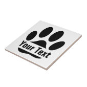 Carreau Empreinte De Fragment De Chien Avec Texte Personna (Côté)