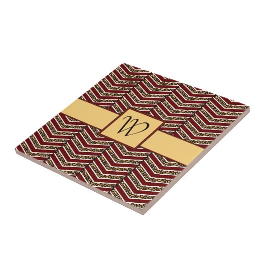 Carreau Empreinte de léopard Chevron Tile (Côté)