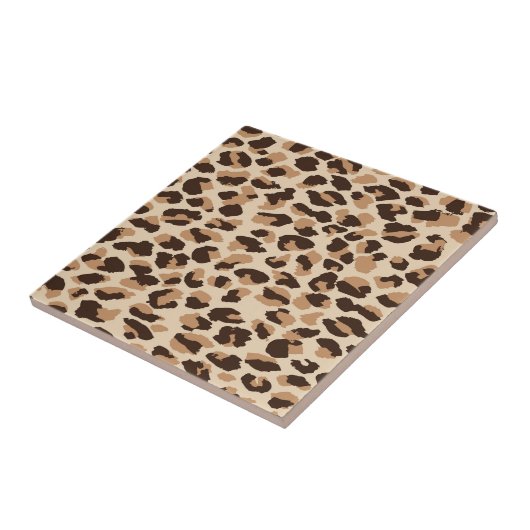 Carreau Empreinte de léopard de mosaïque de trivet (Côté)