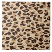 Carreau Empreinte de léopard de mosaïque de trivet (Devant)
