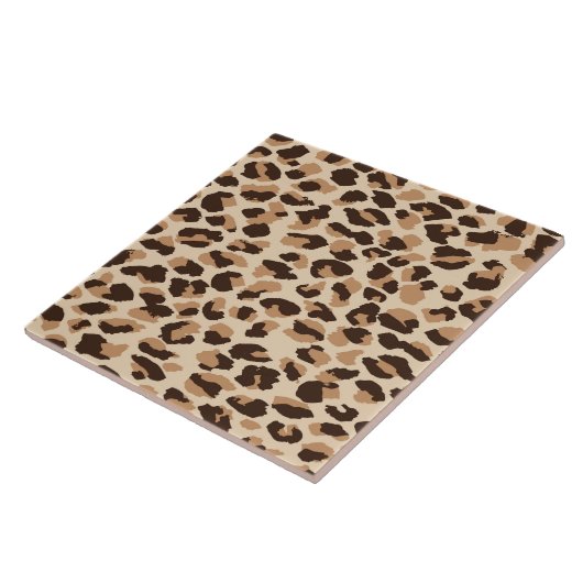 Carreau Empreinte de léopard de mosaïque de trivet (Côté)