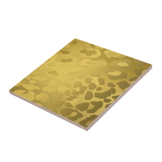 Carreau Empreinte de léopard En Or (Côté)