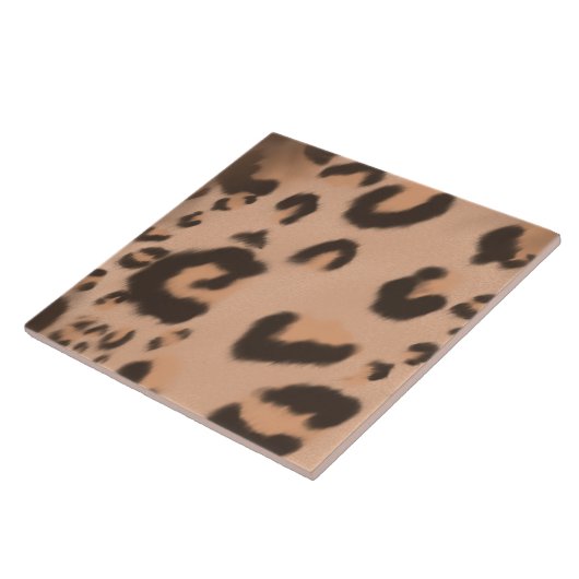 Carreau Empreinte de léopard texturé (Côté)