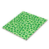 Carreau Empreinte de léopard - Tons de Lime Vert (Côté)