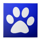 Carreau Empreinte de patte bleu (Devant)