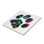 Carreau Empreinte de patte - Cadeaux pour Amoureux de les  (Côté)