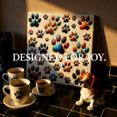 Carreau Empreinte de patte canine de haute tension