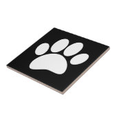 Carreau Empreinte de patte de chien blanche (Côté)
