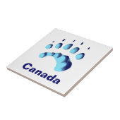 Carreau Empreinte de patte d'ours polaire (Côté)