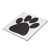 Carreau Empreinte de patte noir (Côté)