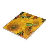 Carreau Empreinte de tournesol jaune (Côté)