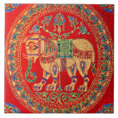 Carreau Empreinte d'éléphants d'Inde orientale (Devant)