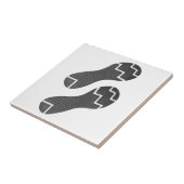 Carreau Empreinte des chaussures de course (Côté)