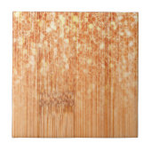 Carreau Empreinte en bois de bambou orange (Devant)