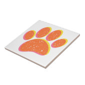 Carreau Empreinte vintage de chien gris (Côté)